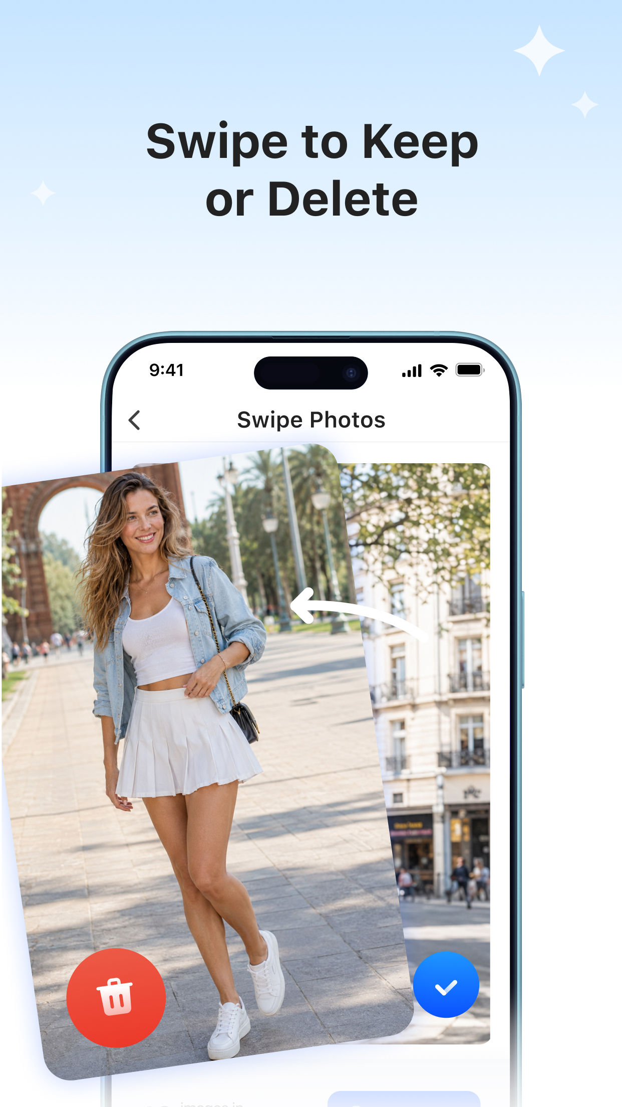 Swipe to Keep or Delete