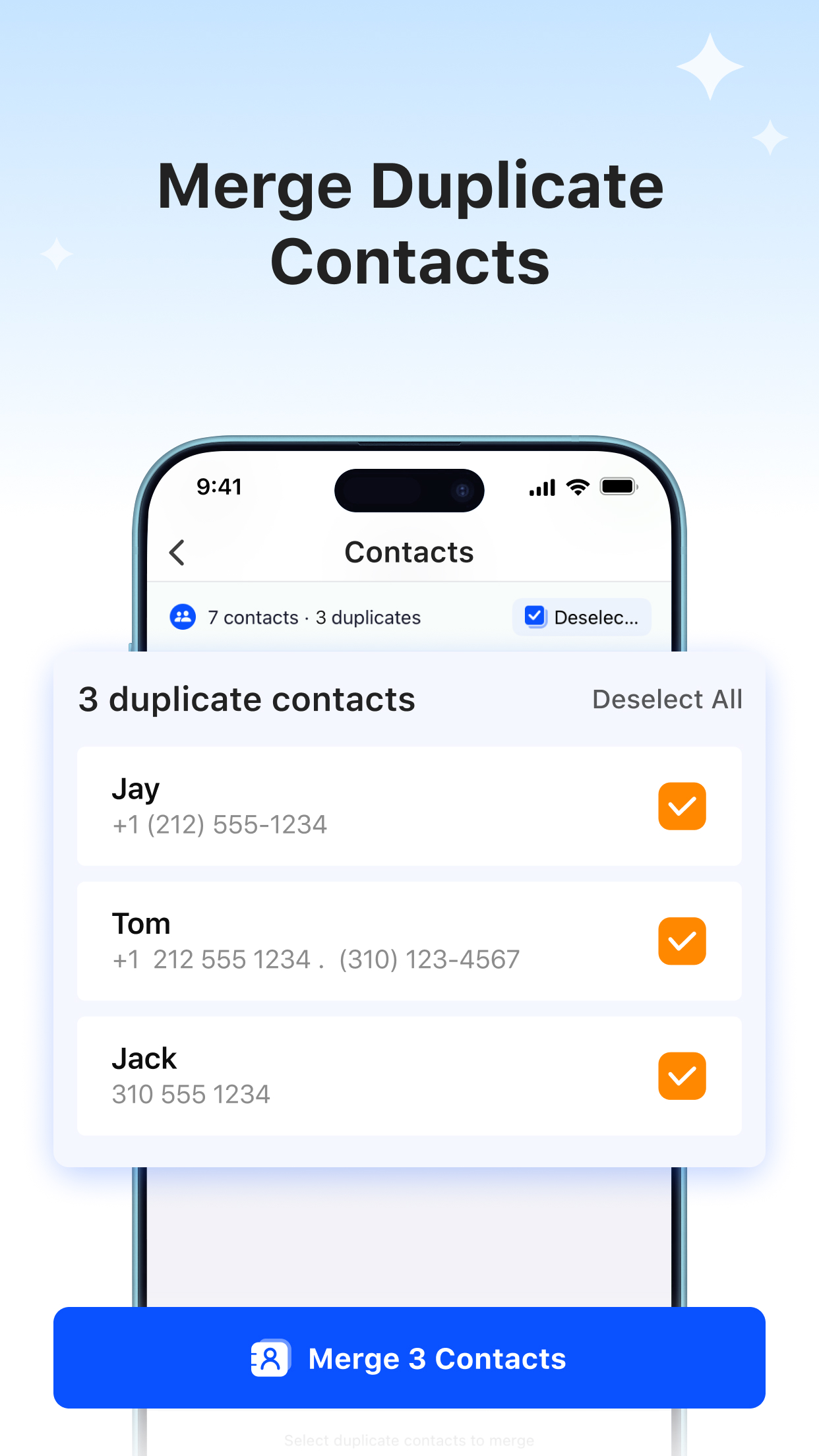 Merge Duplicate Contacts